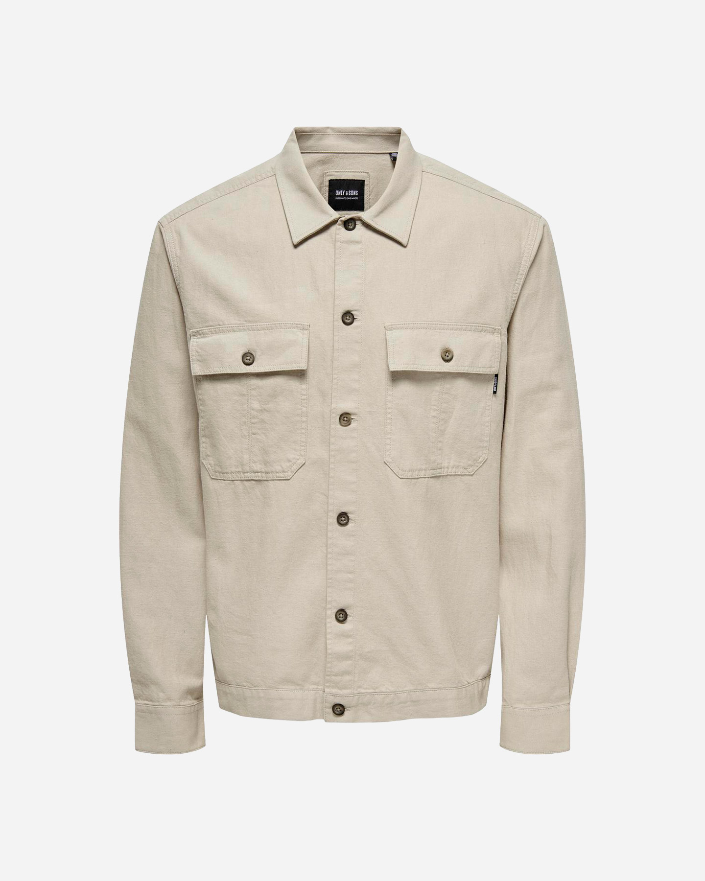 Only & Sons Kennet M - Camicia - Uomo - Beige